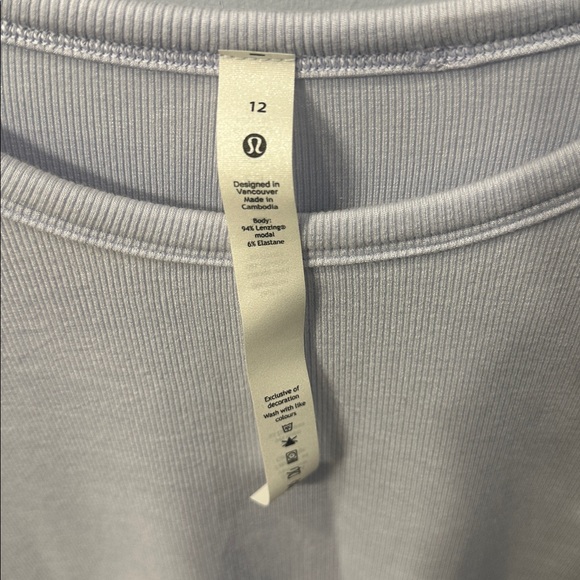 Lululemon Ribbed Tee - Picture 2 of 2
